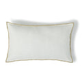 Jules - Coussin - Toile De Coton - Blanc/Sable