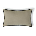 Jules - Cushion - Cotton Canvas - Natural/Black