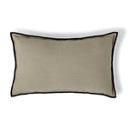 Jules - Cushion - Cotton Canvas - Natural/Black