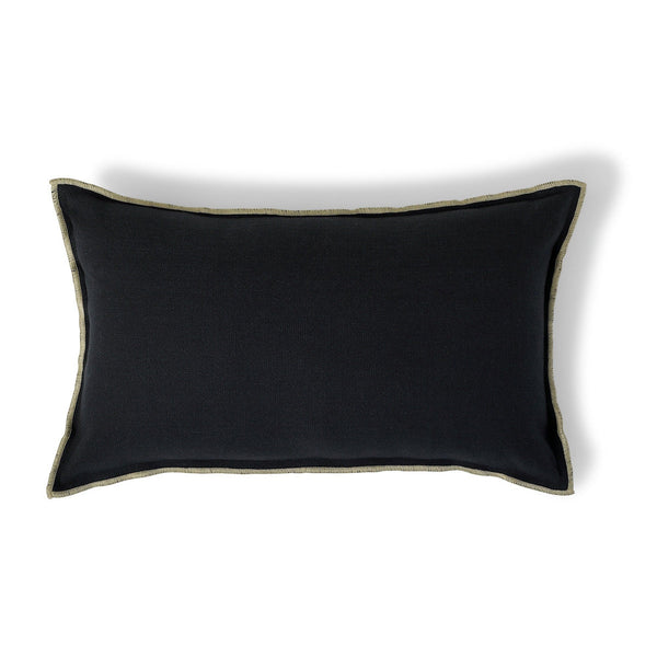 Jules - Coussin - Toile De Coton - Fusain/Sable