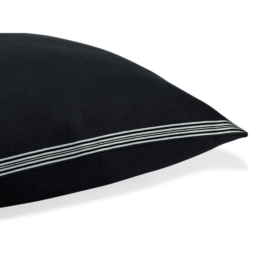 Victor - Cushion - Cotton Canvas - Charcoal
