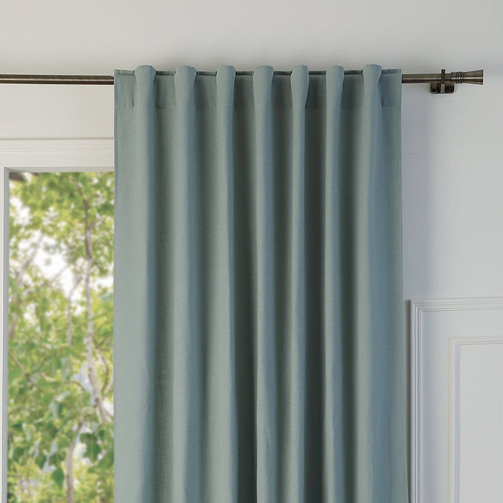 Paul - Tab-Top Curtain - Washed Linen - Celadon Green
