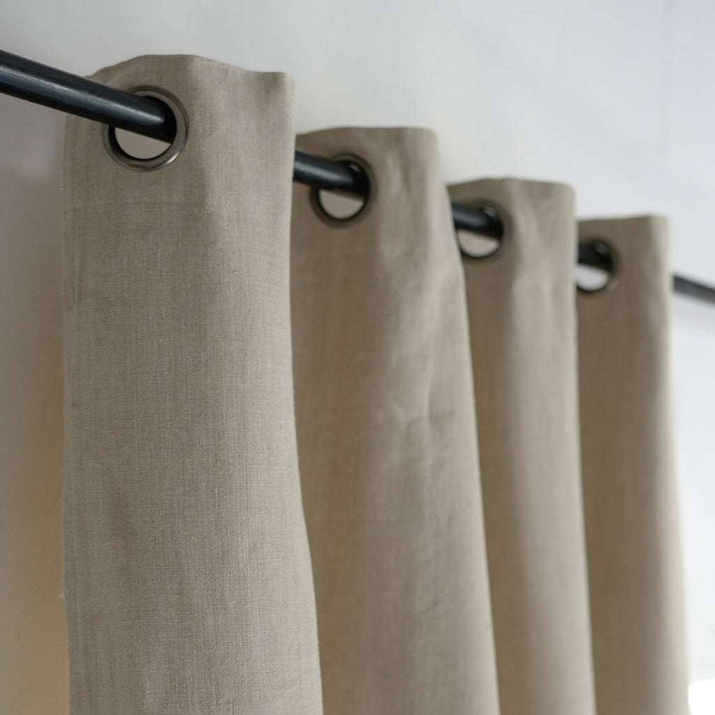 Paul - Eyelet Curtain - Washed Linen - Natural