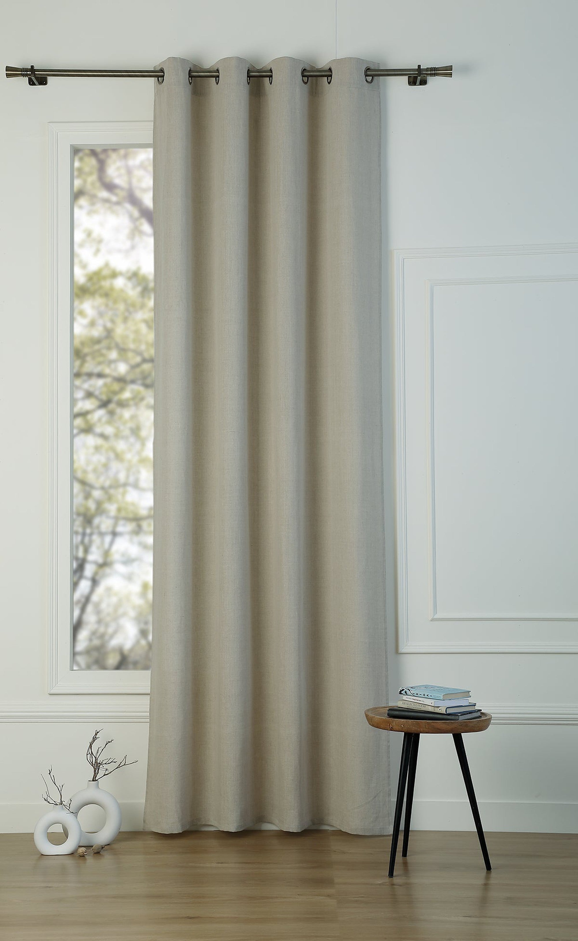 Paul - Eyelet Curtain - Washed Linen - Natural