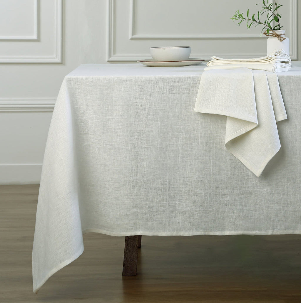 Tablecloth - Paul - Washed Linen - White - 150X250CM