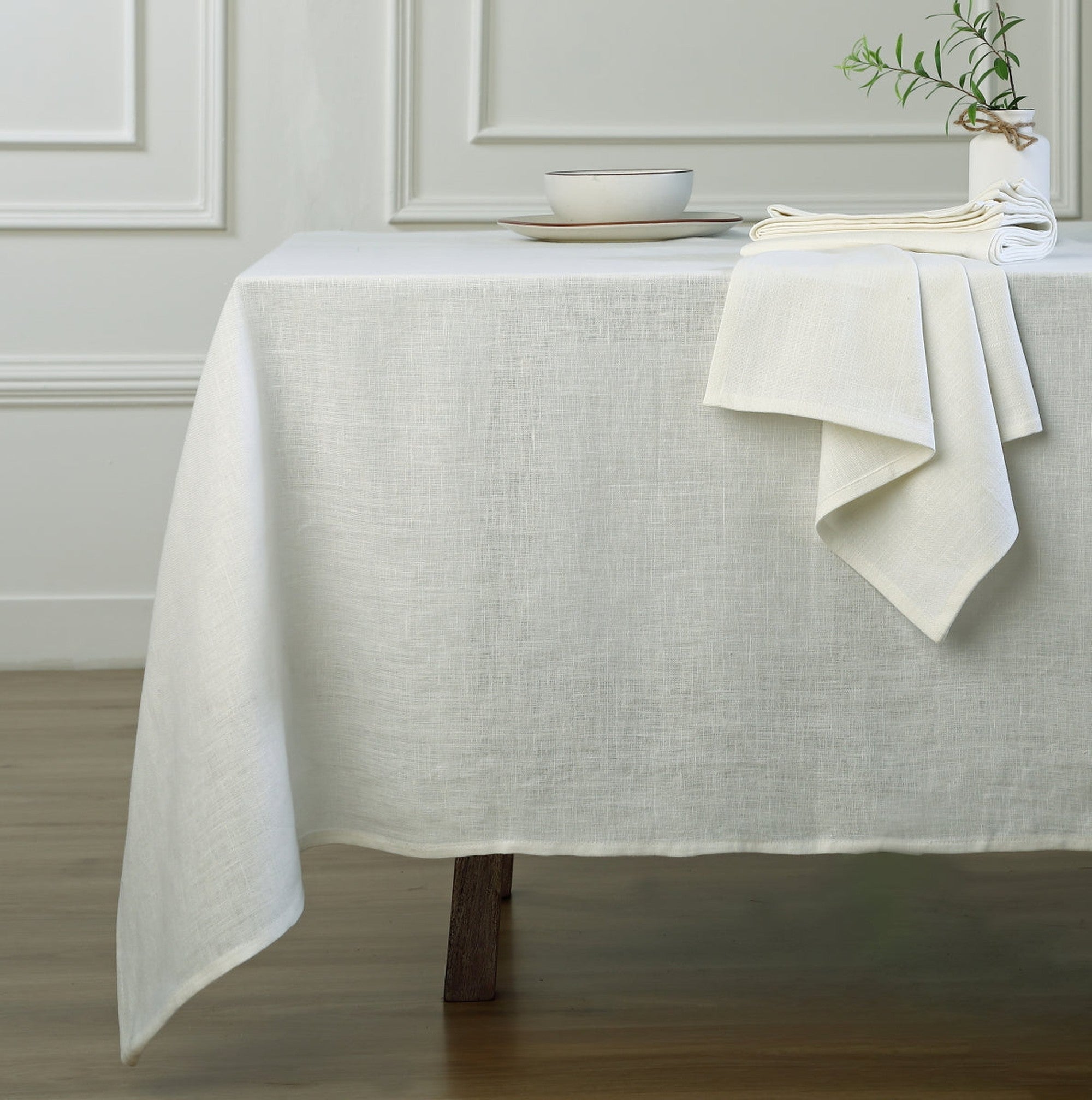 Tablecloth - Paul - Washed Linen - White - 150X250CM