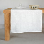 Chemin De Table Lin Lavé 50X150 Paul Blanc