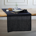 Paul Table Runner - Charcoal - Washed Linen
