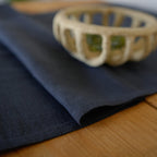 Paul Table Runner - Charcoal - Washed Linen