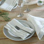 Paul - Lot De 4 Serviettes De Table - Blanc
