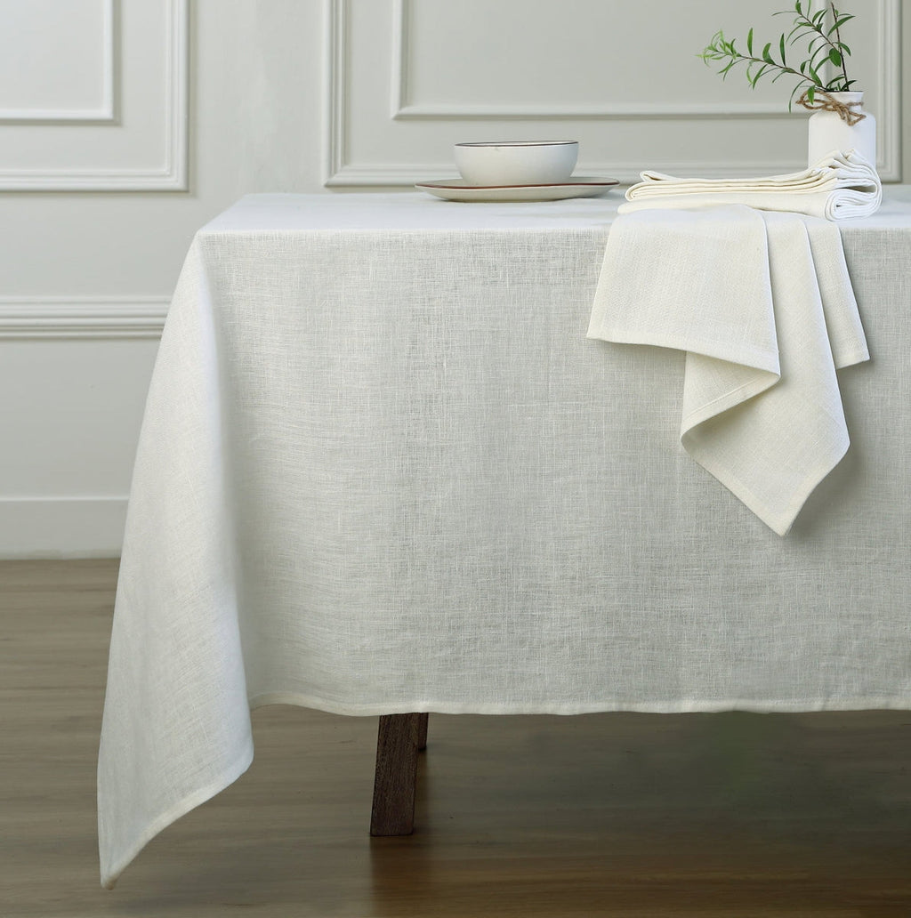 Paul - Lot De 4 Serviettes De Table - Blanc