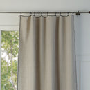 Cortina Panel Gabriel - Natural / Negro - Lino Lavado