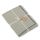 Cortina Panel Gabriel - Natural / Negro - Lino Lavado