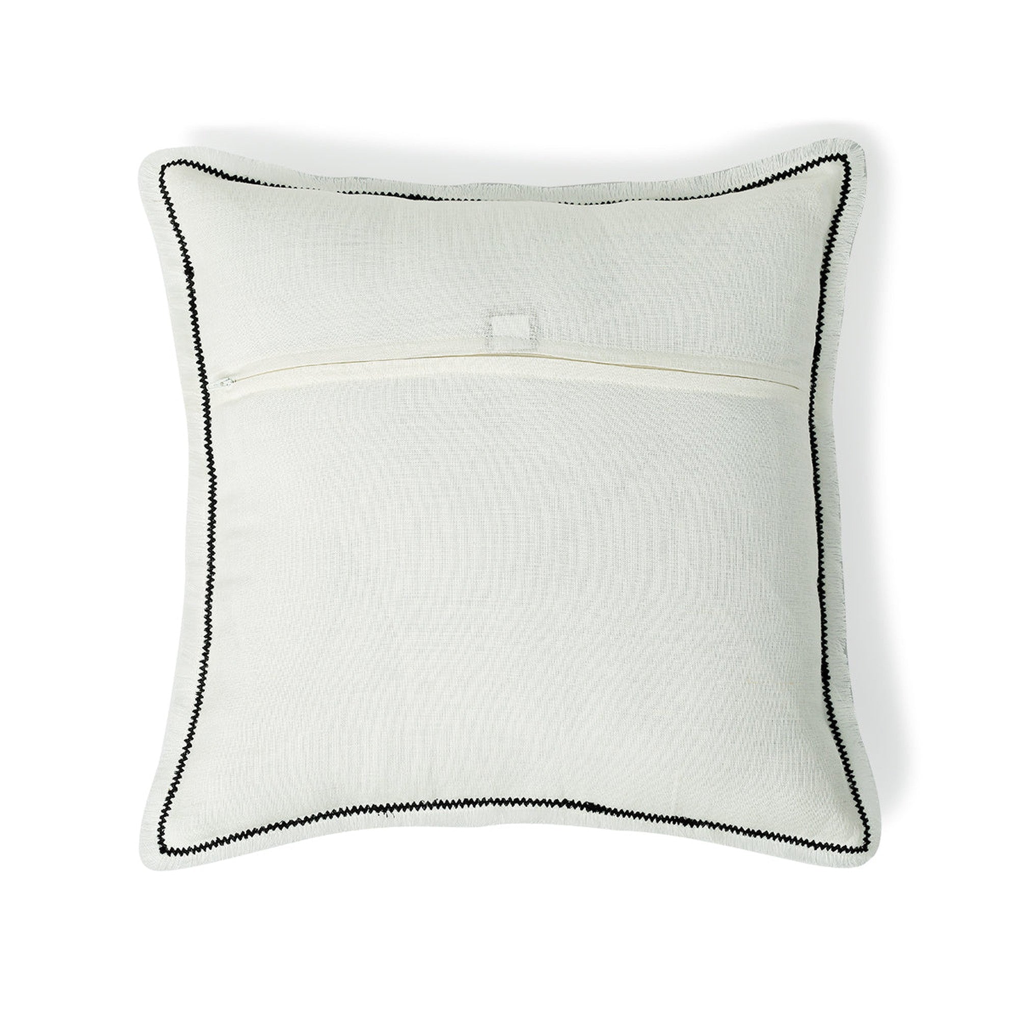 Gabriel - Cushion - Washed Linen - White/Black