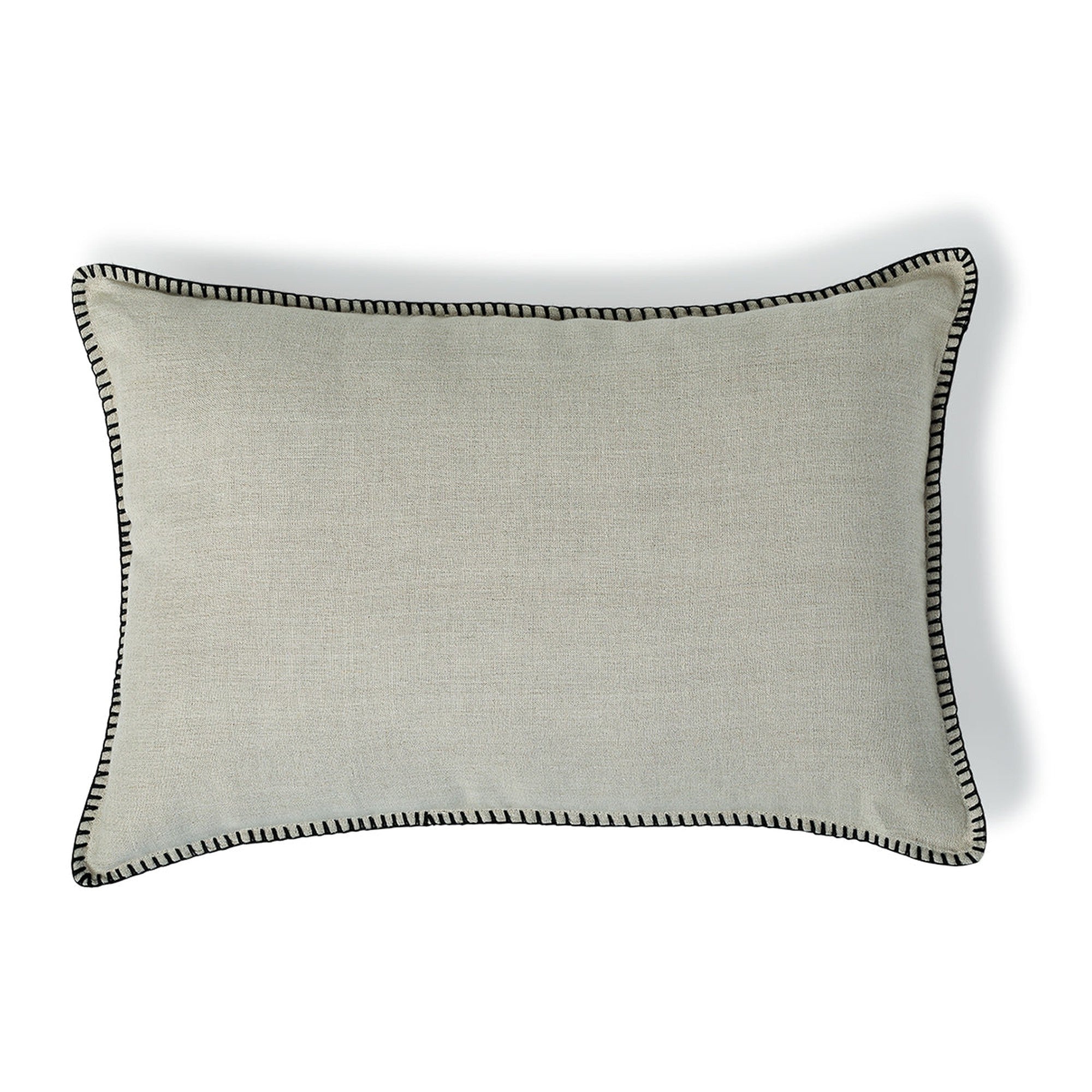 Maxime - Cushion - Washed Linen - Natural/Black