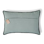 Maxime - Coussin - Lin Lavé - Céladon/Noir