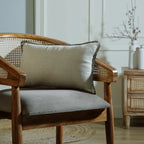 Maxime - Cushion - Washed Linen - Natural/Black
