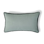 Maxime - Coussin - Lin Lavé - Céladon/Noir