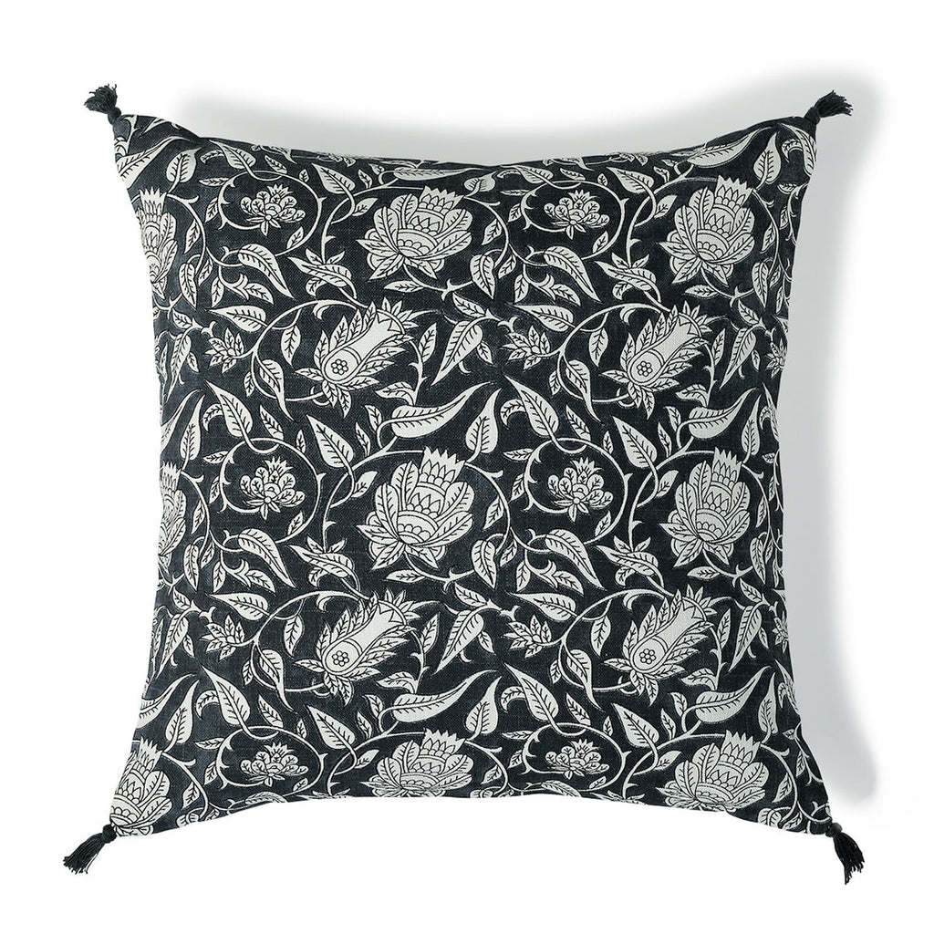 Noida - Cushion - Cotton Canvas - Charcoal