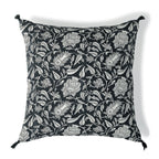 Noida - Cushion - Cotton Canvas - Charcoal