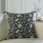 Noida - Cushion - Cotton Canvas - Charcoal