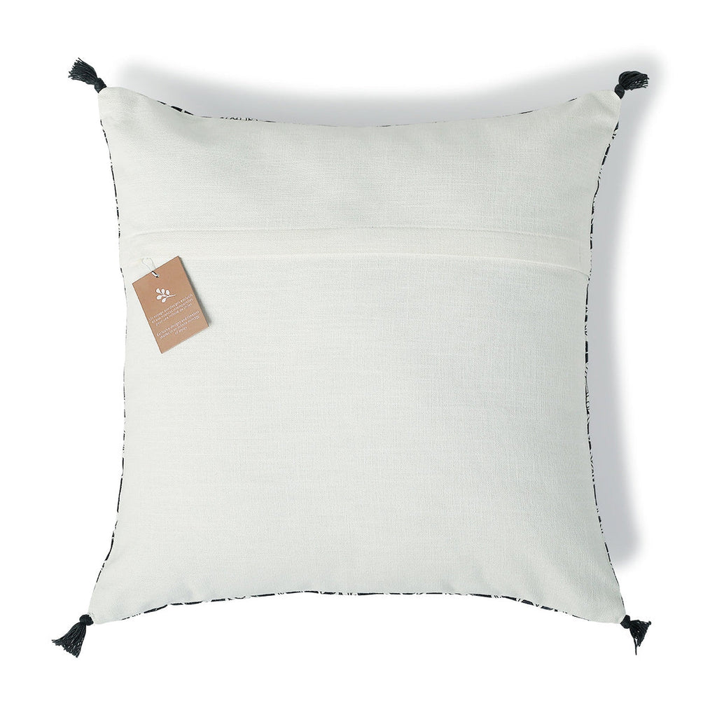 Noida - Cushion - Cotton Canvas - Charcoal