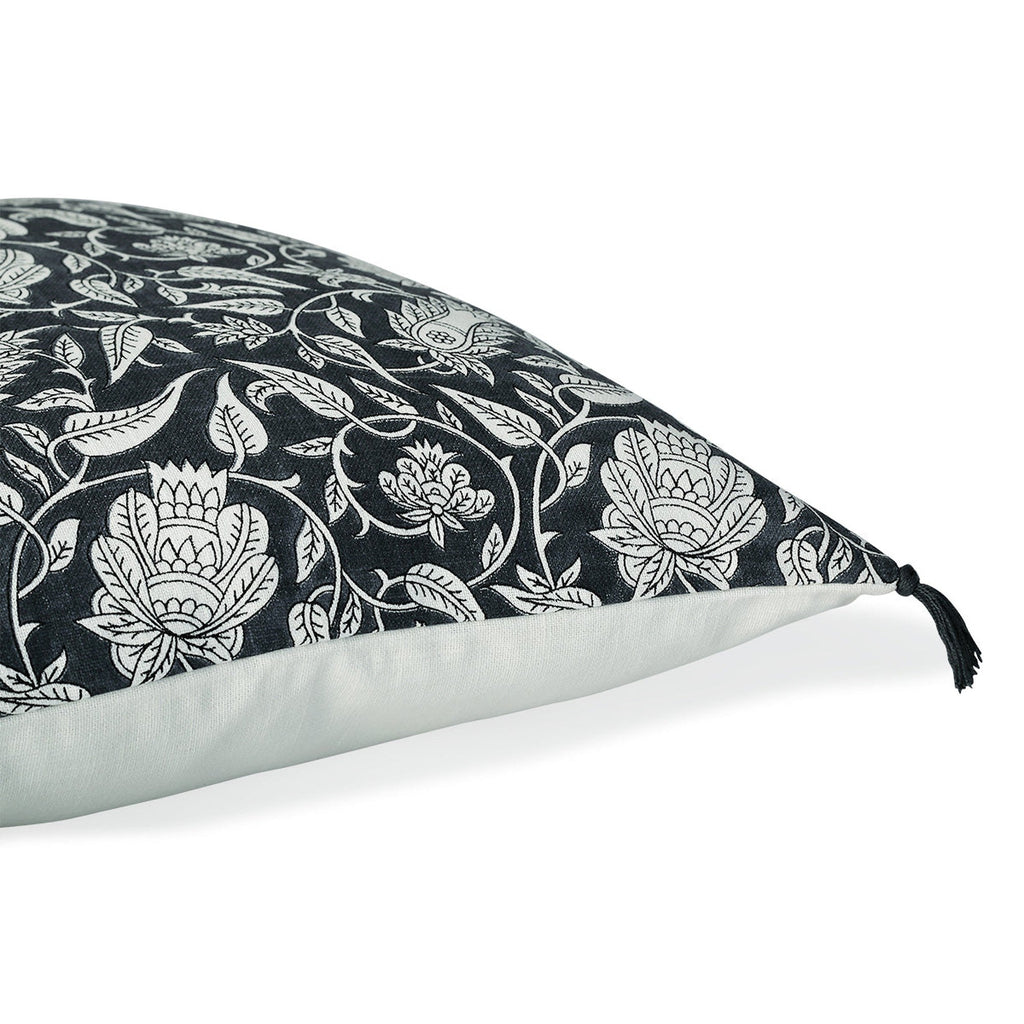 Noida - Cushion - Cotton Canvas - Charcoal