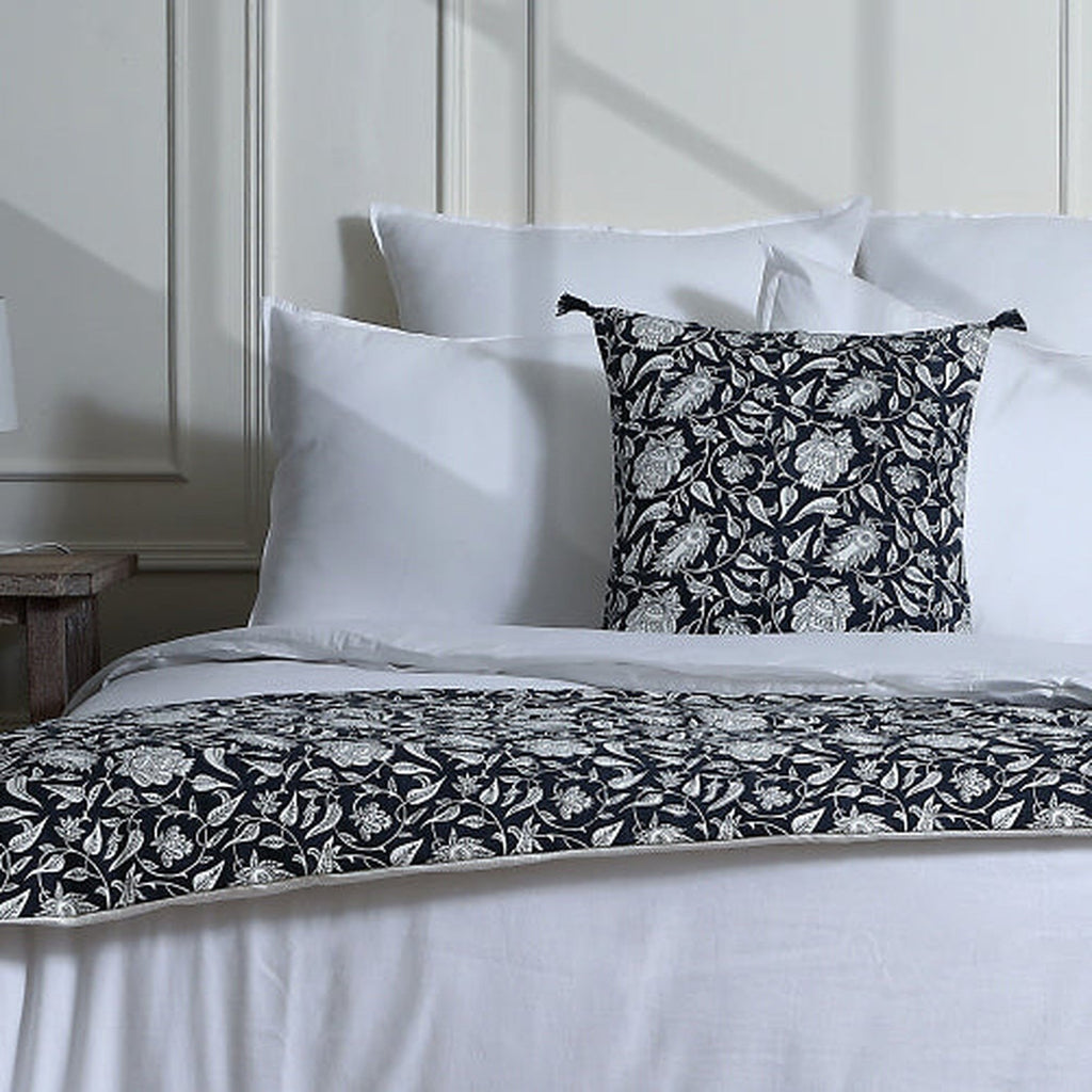 Noida - Cushion - Cotton Canvas - Charcoal