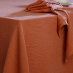 Carla Tablecloth - Tuscan Red - Cotton Gauze