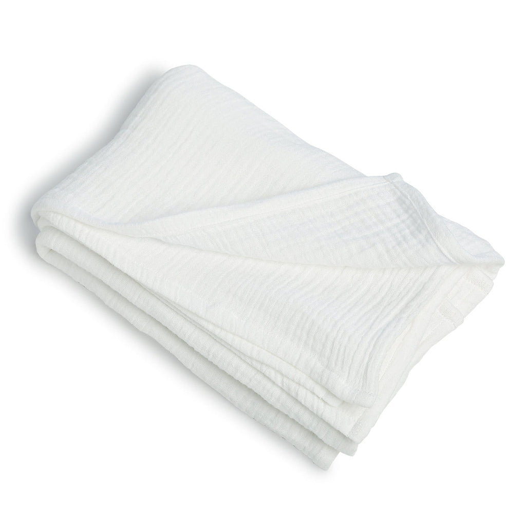 Set Of 4 Carla Table Napkins - White - Cotton Gauze