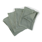 Set Of 4 Carla Table Napkins - Celadon Green - Cotton Gauze