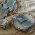 Set Of 4 Carla Table Napkins - Celadon Green - Cotton Gauze