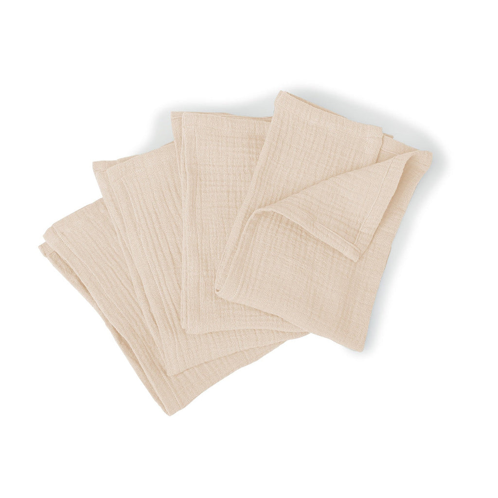 Set Of 4 Carla Table Napkins - Pink - Cotton Gauze