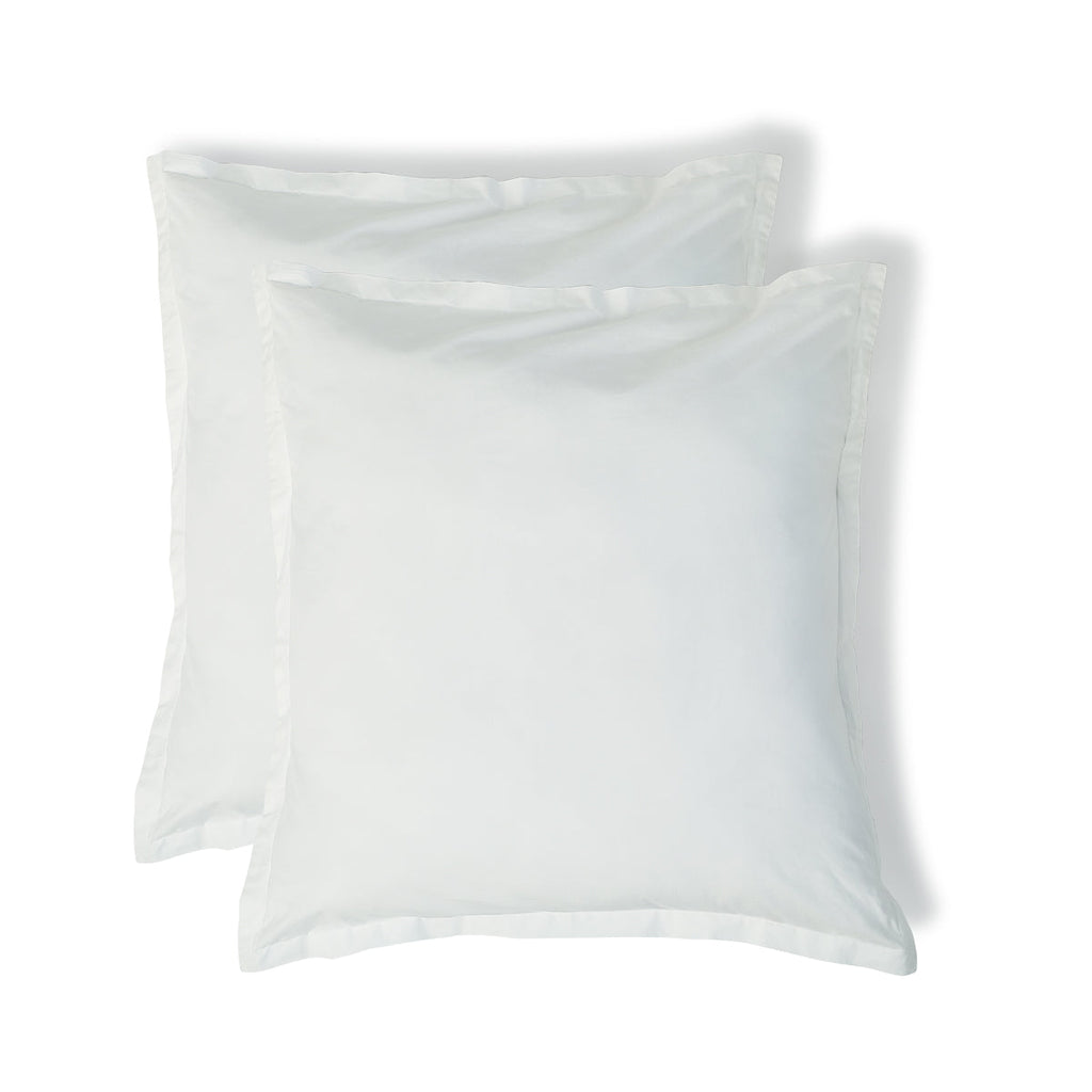 Nina - Taie D'Oreiller (X2) - Percale De Coton - Blanc