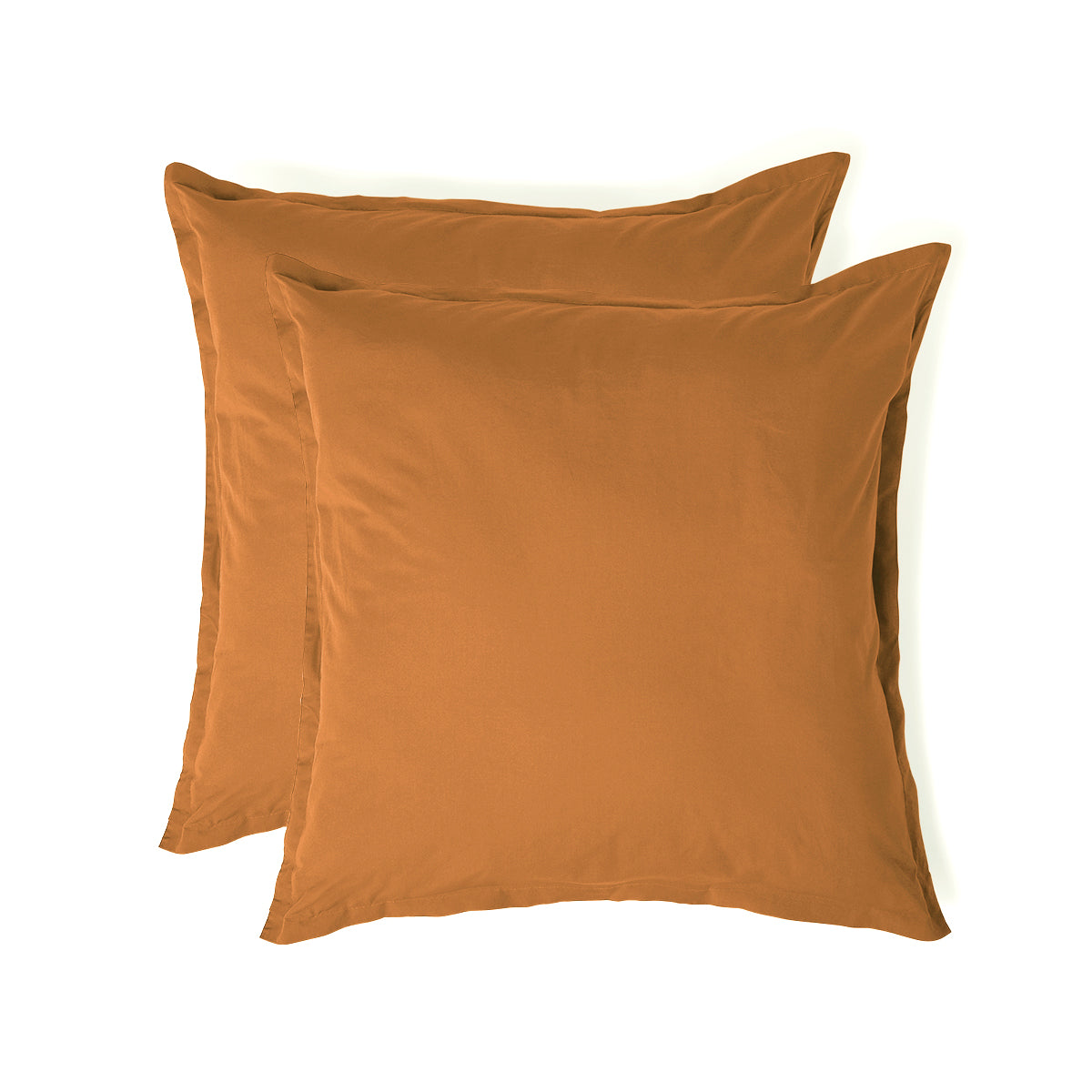 Nina - Lot De 2 Taies D'Oreiller - Percale - Caramel