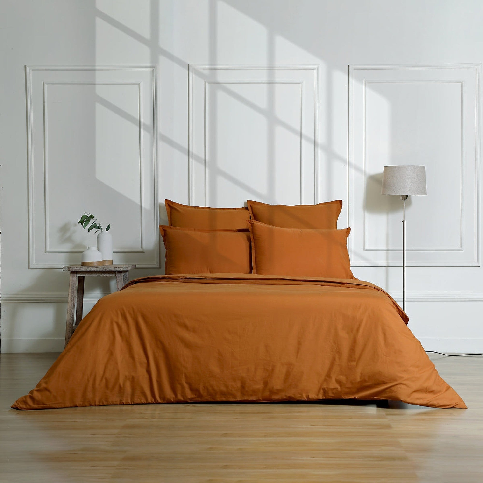 Nina - Lot De 2 Taies D'Oreiller - Percale - Caramel
