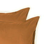 Nina - Lot De 2 Taies D'Oreiller - Percale - Caramel