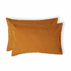 Nina - Lot De 2 Taies D'Oreiller - Percale - Caramel