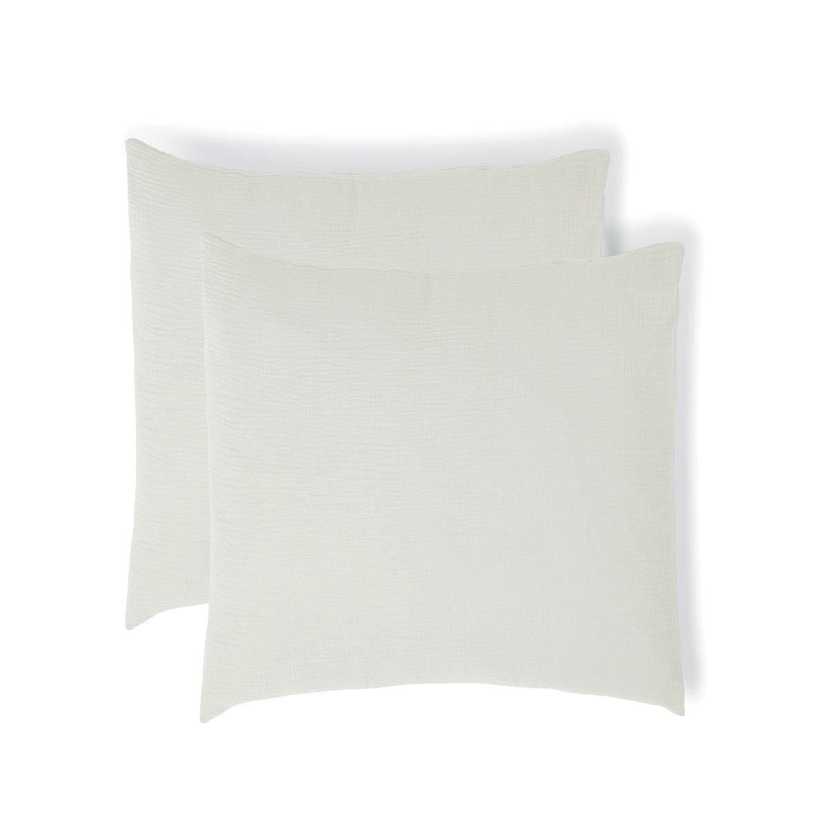Carla - Taie D'Oreiller (X2) - Gaze De Coton - Blanc