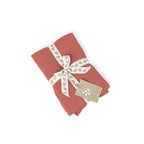 Carla - Lot De 2 Taies D'Oreiller - Gaze De Coton - Rouge