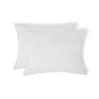 Luna - Lot De 2 Taies D'Oreiller - Coton Lavé - Blanc