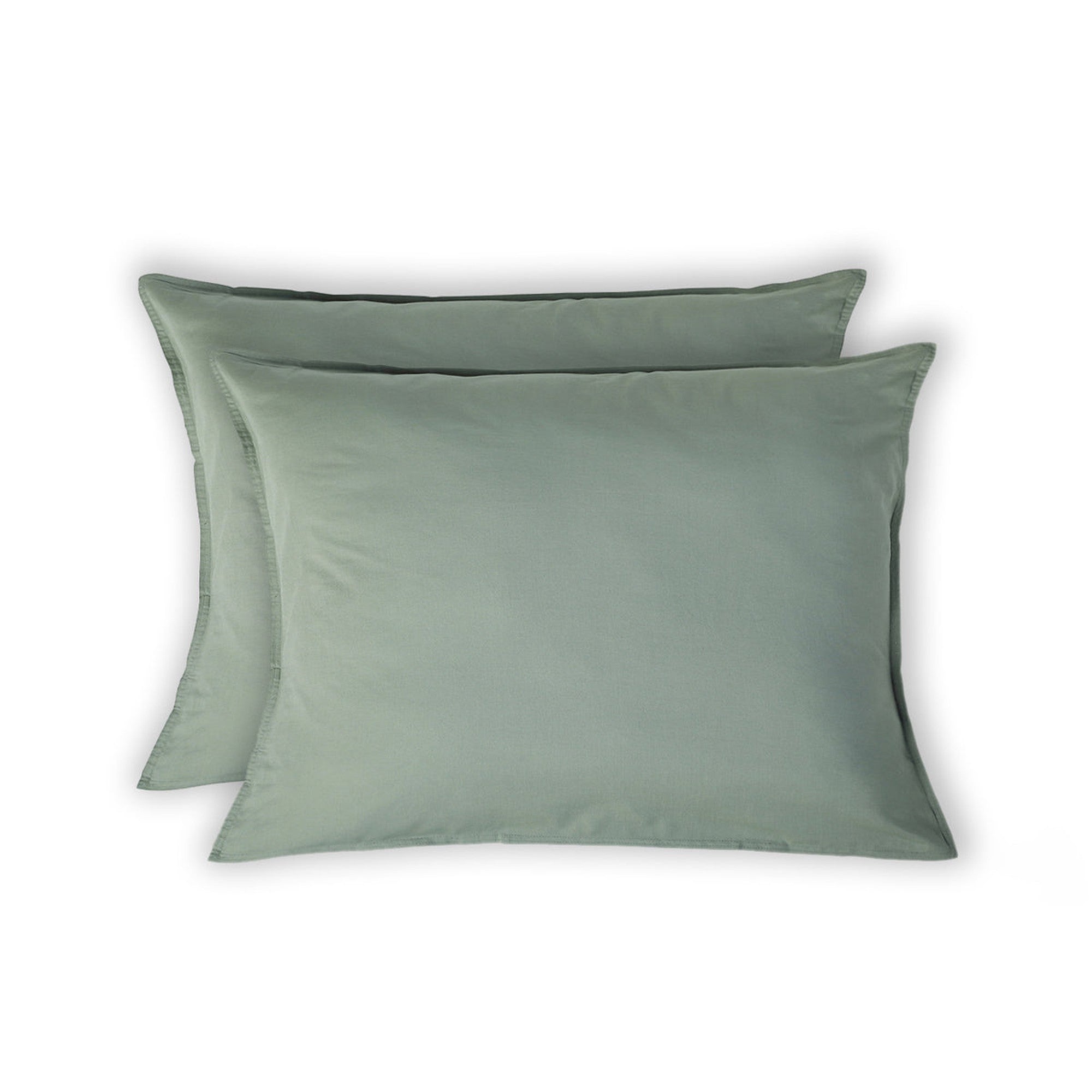 Luna - Lot De 2 Taies D'Oreiller - Coton Lavé - Céladon