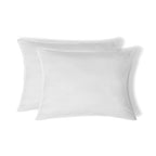 Luna - Lot De 2 Taies D'Oreiller - Coton Lavé - Blanc