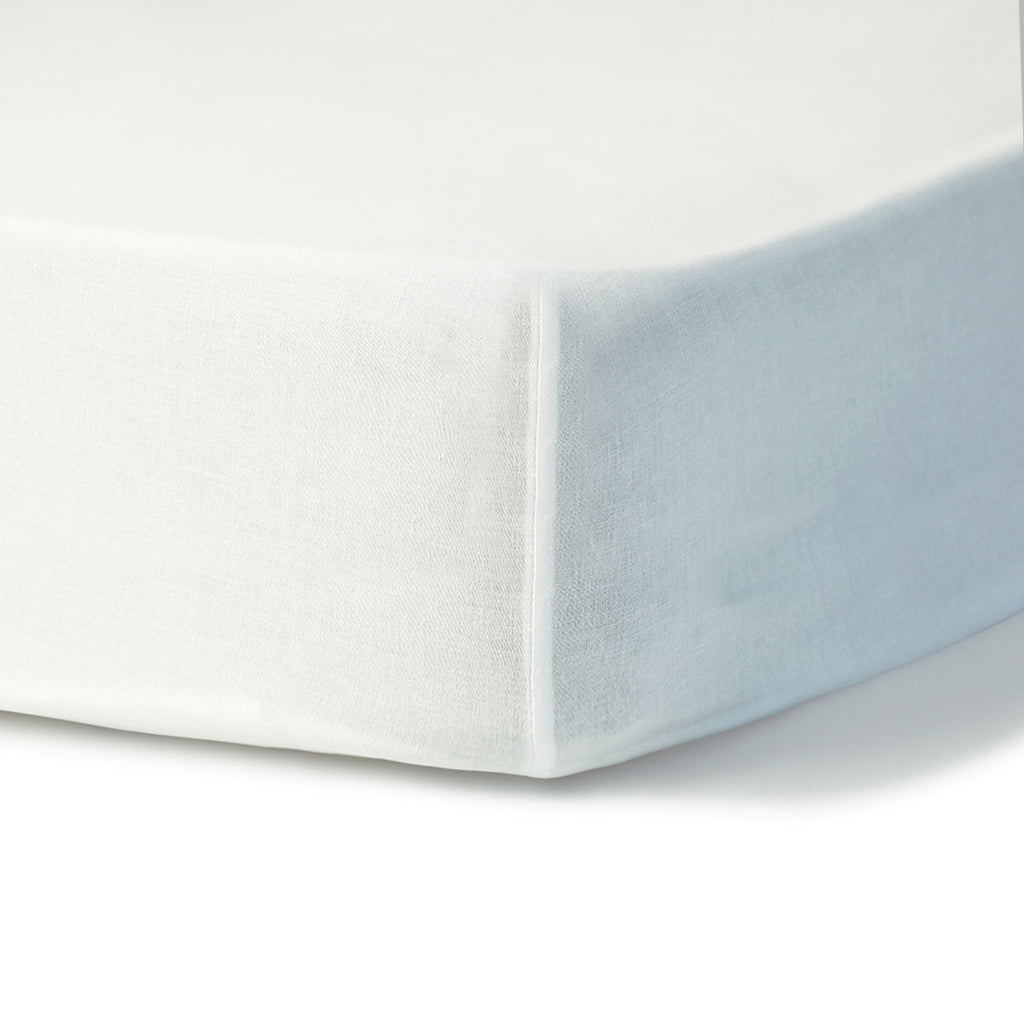 Nina - Drap Housse - Percale De Coton - Blanc