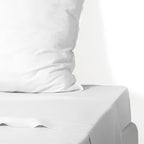 Nina - Drap Plat - Percale De Coton - Blanc