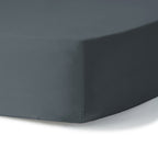 Luna - Drap Housse - Coton Lavé - Bleu Orage