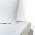 Luna - Flat Sheet - Washed Cotton - White
