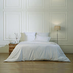 Nina - Housse De Couette - Percale De Coton - Blanc
