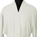 Kimono Bathrobe - Cotton Gauze - White - Carla