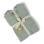 Kimono Bathrobe - Cotton Gauze - Celadon Green - Carla